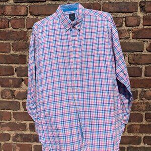 Tailorbyrd Size XL Mens Plaid Button Down Shirt Dress or Casual 100% Cotton